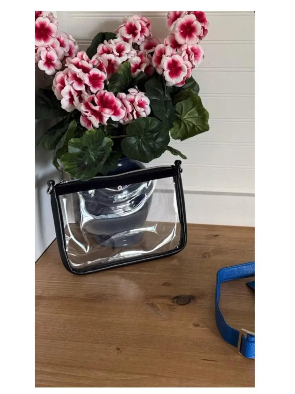 Clear Stadium Bag with Privacy Wrap, PVC Crossbody Tote for Concerts & Sports
